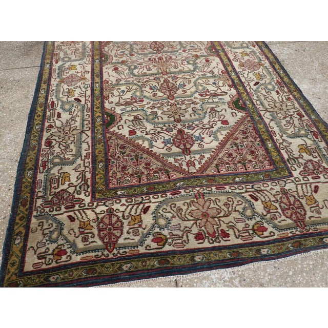 Galerie Shabab Collection Early 20th Century Indian Agra Accent Rug For Sale In New York - Image 6 of 8
