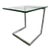 Vintage Postmodern Glass Side Table in Chrome from Gebra, Germany, 1980s For Sale - Image 5 of 6