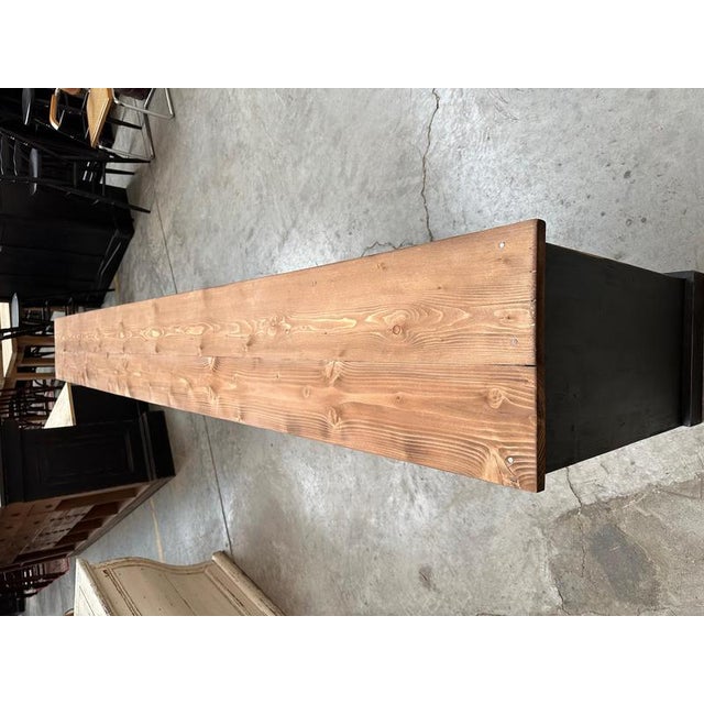 Vintage Handcrafted Wood Sideboard For Sale - Image 9 of 11