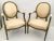 French Bronze Louis XVI Fauteuils in New Yellow Damask Upholstery -A Pair For Sale - Image 13 of 13