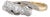 0.14ctw Diamond Bypass Ring 18k Gold Platinum Size 8.5 Wedding Anniversary For Sale