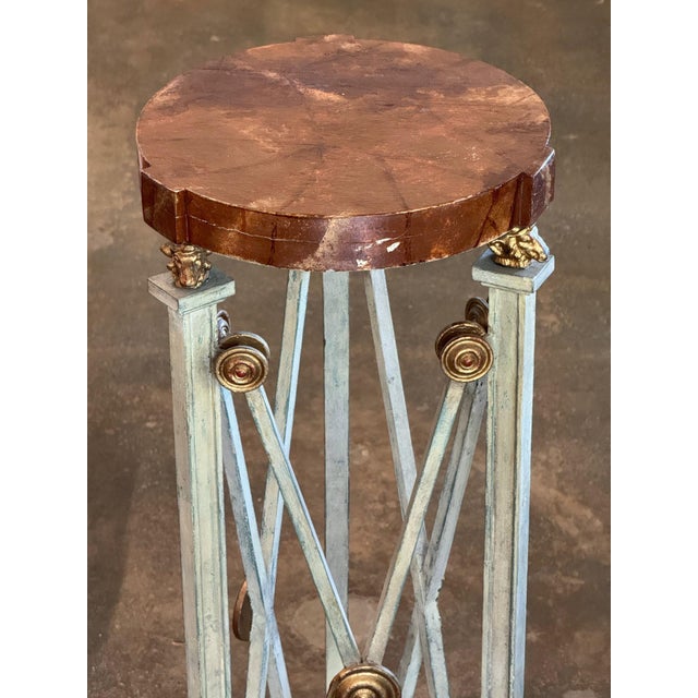 19th Century Regency Plant Stand With Painted Top For Sale - Image 5 of 11