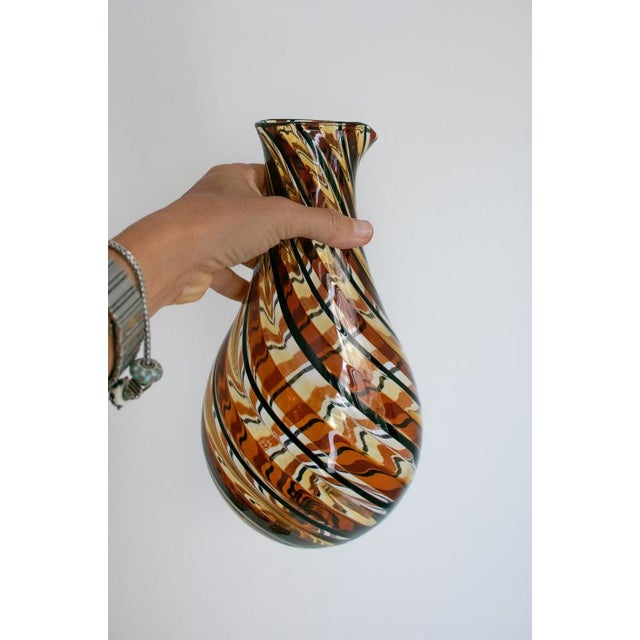 2000 - 2009 Italian Modern Murano Glasses and Pitcher by Mariana Iskra, 2004s, Set of 7 For Sale - Image 5 of 18