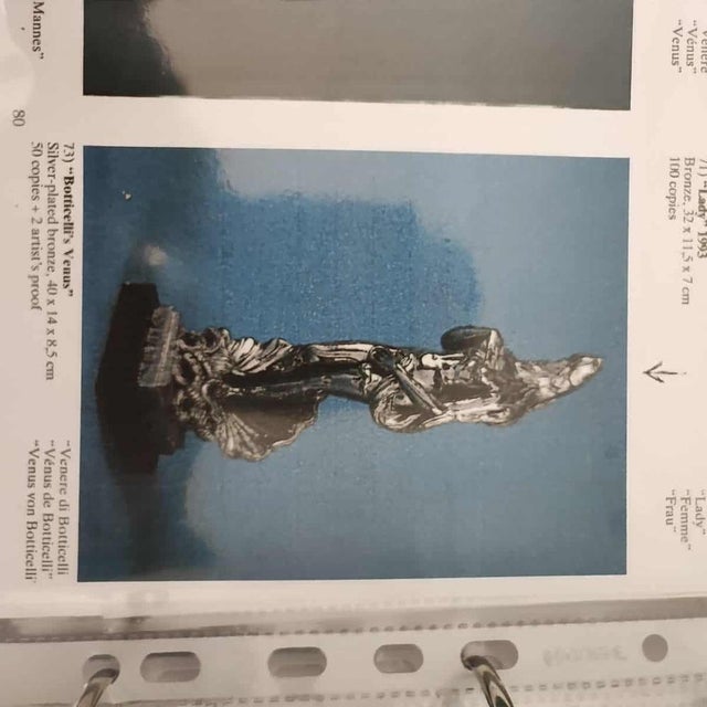 Max Hamlet, Botticelli's Venus, 1992, Silver-Plated Bronze For Sale - Image 18 of 18