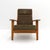 Wonderful high back lounge chair GE290A by Hans J Wegner for GETAMA, solid oak frame with nice patina and original...