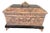 Vintage Maitland-Smith Carved Decorative Box With Gilt Clasped Hands & Feet For Sale