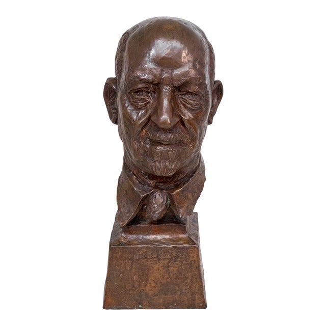 Chaim Gross Bronze Bust of Chaim Weizmann For Sale