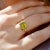 14K Solid Gold 7 x 9 mm Natural Peridot｜Green｜Emerald-Cut｜Eye Clean Peridot CTW: 2.80 Ornament Measurements: 9.5 x 11.5 mm...