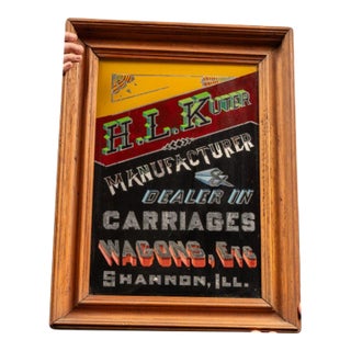 Early 20th Century H. L. Kuter Rog Advertising Sign For Sale