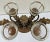 Vintage 8-Piece Centerpiece Metal Candelabra Candle Holder With Glass For Sale In Miami - Image 6 of 12