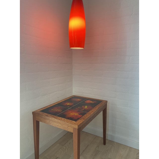 Red Pendant Lamp, 1960s For Sale - Image 6 of 10