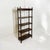 This is a regency style carved fruitwood faux bamboo shelf / etagere / bookcase. The shelves are about 11.75” deep, and 14...