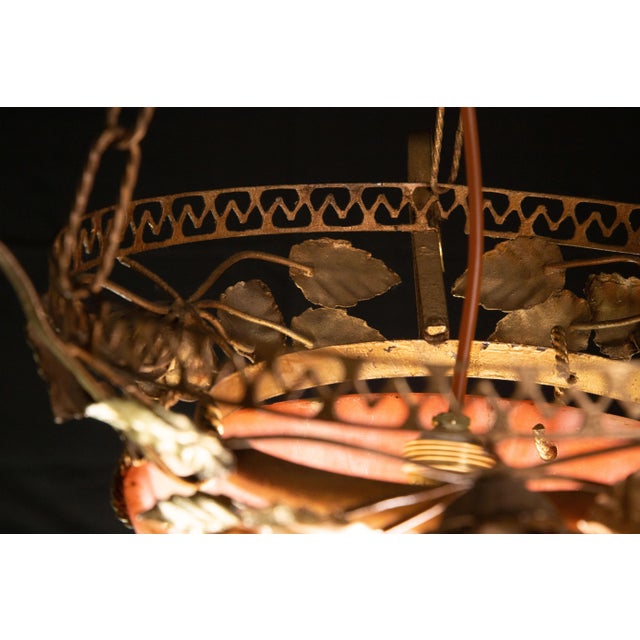 La Belle Èpoque Red Alabaster Pendant, 1910 For Sale - Image 12 of 12