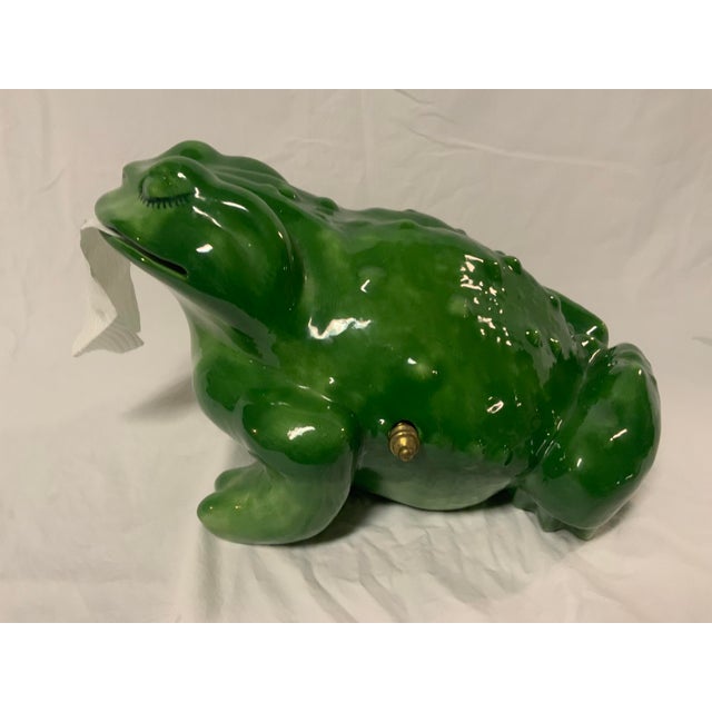 1960s 1960s Green Frog Toilet Paper Holder For Sale - Image 5 of 9