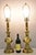 Vintage Hollywood Regency Brass Column Stiffel Style Gold Table Lamps - a Pair. Circa Late 20th Century. Measurements: 29"...