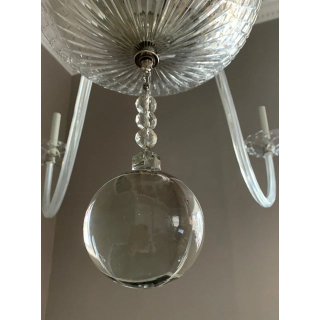 1990s 1990s Large Transitional Czech Crystal Chandelier For Sale - Image 5 of 7