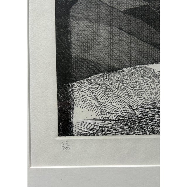 Mid 20th Century 1969 David Hockney “A Wooded Landscape” Framed Etching, Edition 53/100 With Certificate of Authenticity For Sale - Image 5 of 11