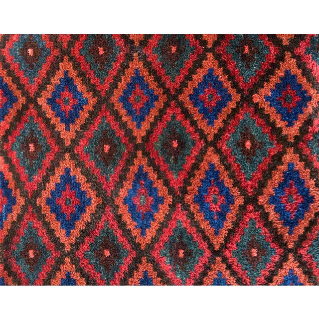 Terra Cotta Early 20th Century Persian Baluch Rug For Sale - Image 8 of 14