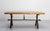 French Walnut Top and Wrought Iron Coffee Table, 1960 For Sale - Image 6 of 11