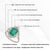 Regal 18k White Gold 3.31ct Zambian Emerald & 1.04ct Diamond Halo Cocktail Ring Size 9 For Sale - Image 12 of 17