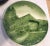 Mid 20th Century Large Embossed Decorative Plate Cabin Scene #2 by Zell Am Harmersbac, in Beautiful Green Tones For Sale - Image 5 of 5