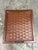 Brown Rust Painted Metal Woven File Storage Chest, Vintage For Sale - Image 8 of 12