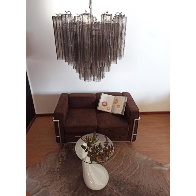 Murano Glass Tube Chandelier, 1990 For Sale - Image 10 of 15