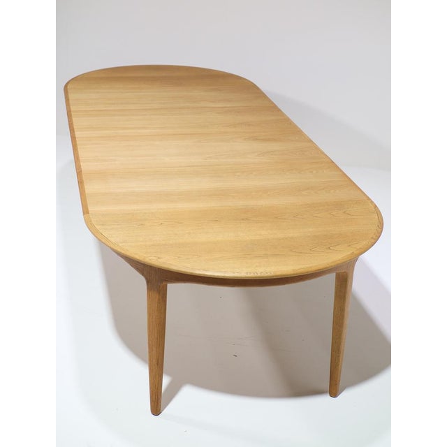 Model 62 Extendable Dining Table in Oak by Henning Kjaernulf for Sorø, Denmark, 1960s For Sale - Image 16 of 18