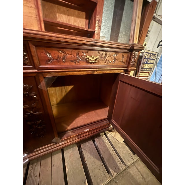 Reproduction Solid Wood China Cabinet For Sale - Image 11 of 11
