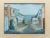 1950s Vintage 1954 “Alley Charm” Original Oil Pastel by Flo | Laguna Beach California Coastal Painting | Mid-Century Ocean View Artwork For Sale - Image 5 of 8