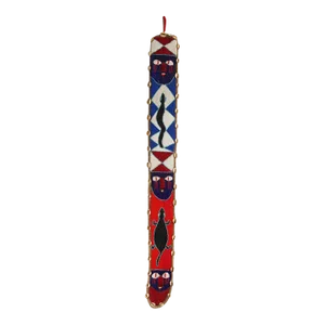 Mid 20th Century African Beaded Sash or Wall Hanging With Snake and Lizard Motifs