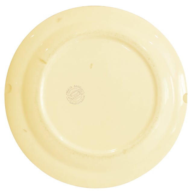 Vernon Kilns 1940s Vernon Kilns / Vernonware Homespun Dinnerware, 7 Dinner Plates, 10 Pieces For Sale - Image 4 of 5