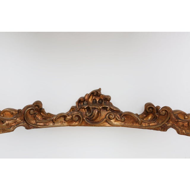Louis XV Style Console with Marble Top, France, 1970s For Sale - Image 9 of 17