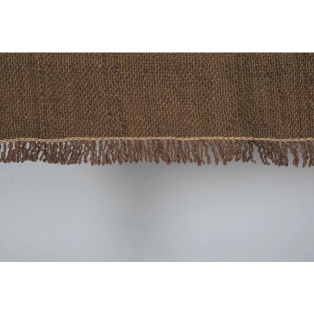 1980s Vintage Turkish Kilim Flat Weave Area Rug 5'3'' X 6'1'' For Sale - Image 10 of 13