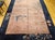 Textile Vintage Hand-Knotted Chinese Art Deco Rug, Wool Pagoda Floral Motif, 9' x 12' For Sale - Image 7 of 17