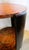 1990s Theodore Alexander Art Deco Style Round Wood and Glass Center / End Table For Sale In Miami - Image 6 of 9