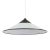 Large Suspension Lamp in White Murano Glass with Black Finishes, Italy, 1970s For Sale - Image 12 of 12