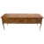 Mid-Century Modern Long Low Profile Credenza with Round Ring Drop Pulls For Sale - Image 11 of 11