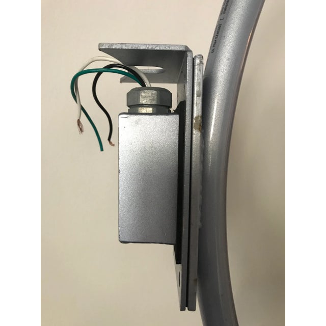 Vintage Powder Blue Wall Mount Barn Light For Sale In Los Angeles - Image 6 of 12