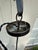 Off-white Antique Brass Hanging Fixture With Vintage Glass Shade For Sale - Image 8 of 9