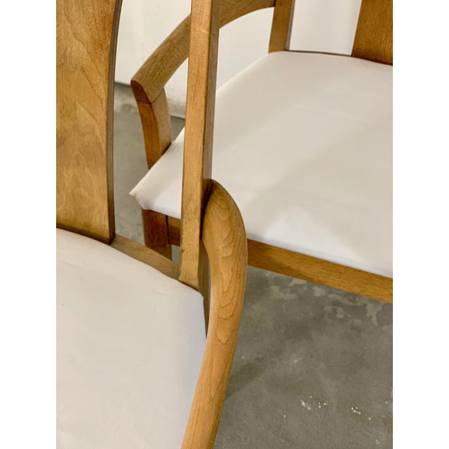 Wood Mid-Century Broyhill Brasilia Captain Dining Chairs - A Pair For Sale - Image 7 of 9