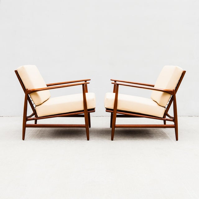 Vintage Danish "Spear" Lounge Chairs in Teak by Kofod-Larsen for Selig For Sale - Image 12 of 18