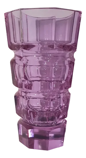 Vintage Art Deco Vase by Josef Hoffmann for Ludwig Moser Bohemia, 1930s