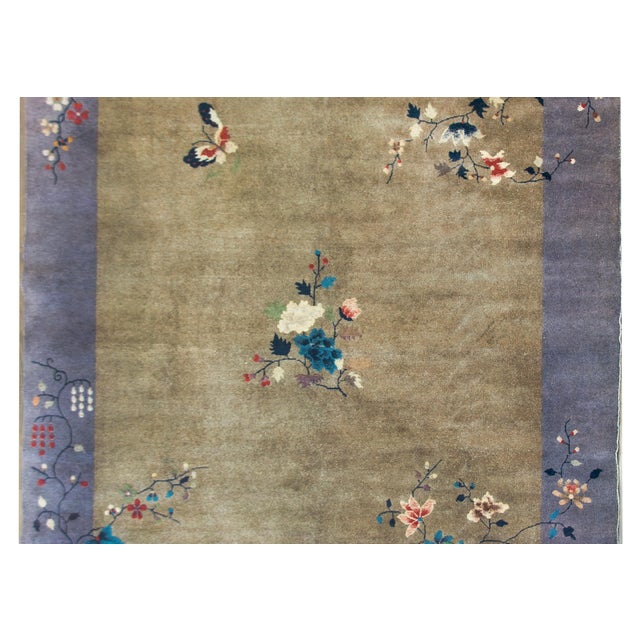 Textile Early 20th Century Chinese Art Deco Rug For Sale - Image 7 of 15