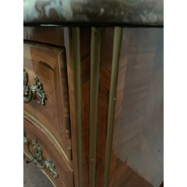 Louis XV Commode with Curved Front, 1700s For Sale - Image 6 of 11