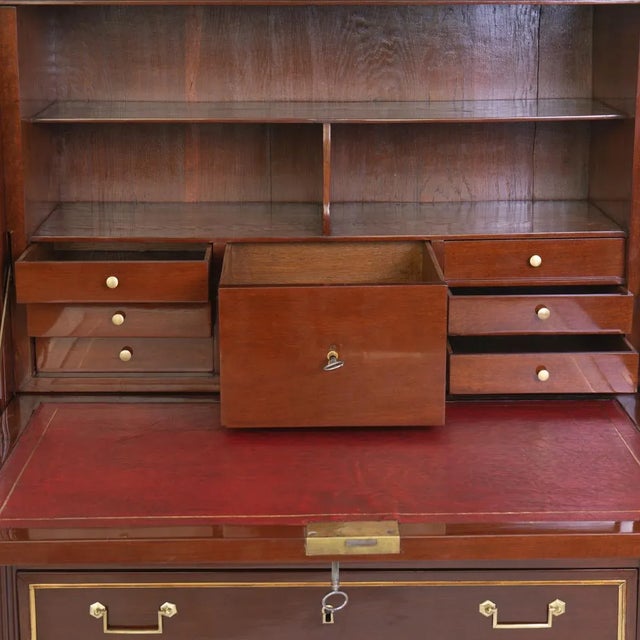 Classicist Escritoire with Marble Top, 1810s For Sale - Image 9 of 15