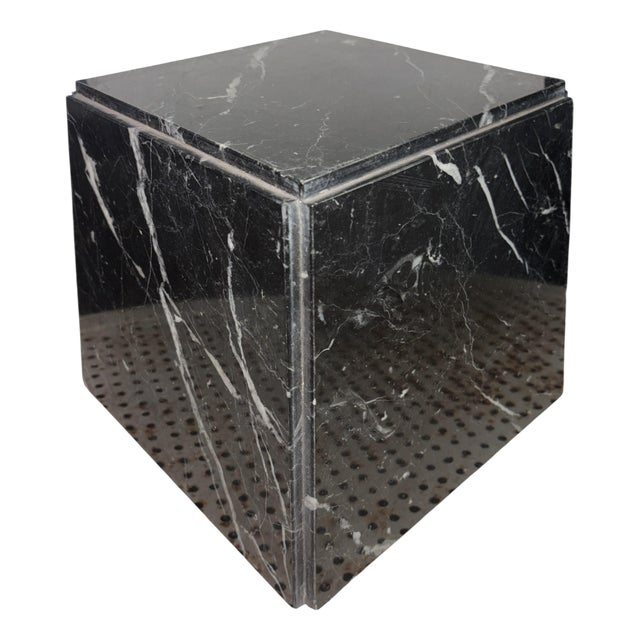 Vintage Marble Cube Table, 1950 For Sale