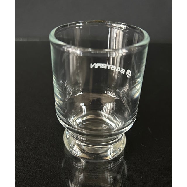 1960s Vintage Eastern Airline Shot Glass Memorabilia First Class Souvenir Toothpick Holder For Sale - Image 5 of 6