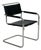 Vintage S34 Cantilever Chair in Black Leather by Mart Stam for Thonet, 1980s For Sale