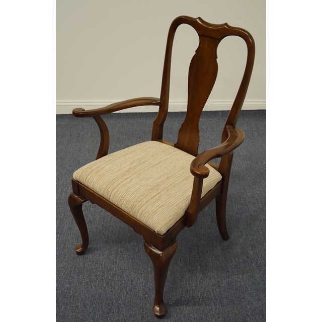 Ethan Allen Court Solid Cherry Splat Back Arm Chair Chairish